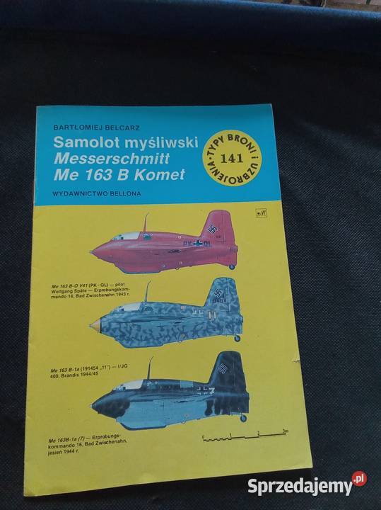 Samolot myśliwski Messerschmitt Me 163 B Komet miękka Warszawa