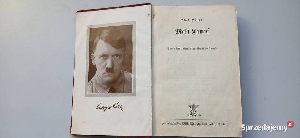 Mein Kampf wydaniez 1940r Kultura i Rozrywka