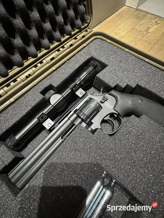 Rewolwer wiatrowka SmithWesson 6luneta Okazja Sporty strzeleckie i myślistwo