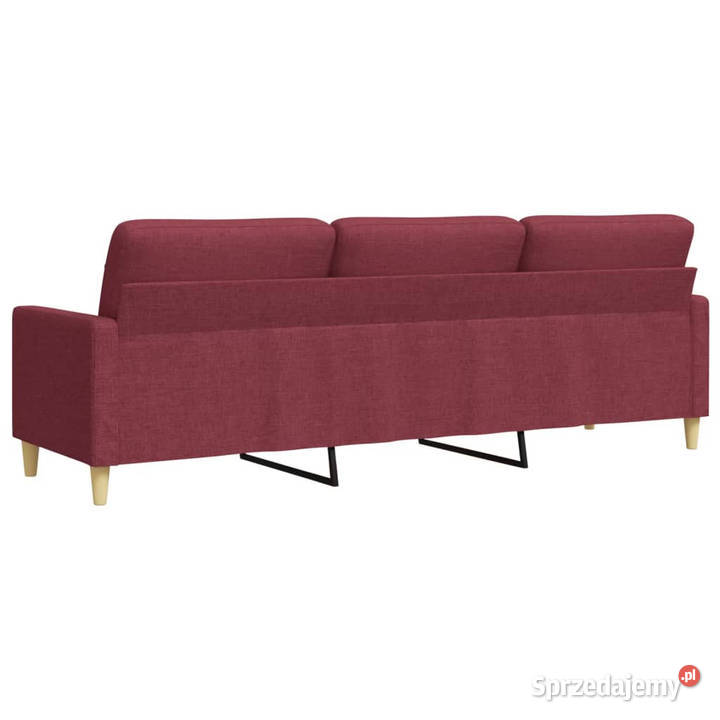 Sofa 3osobowa winna czerwień 210 cmtapicerowana mazowieckie Warszawa