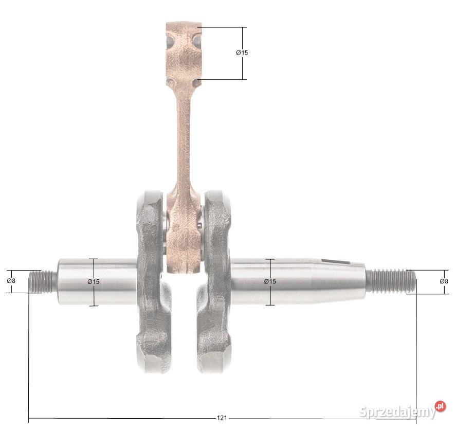 Wał korbowy Kawasaki TJ45E 491192231 Opalenica sprzedam
