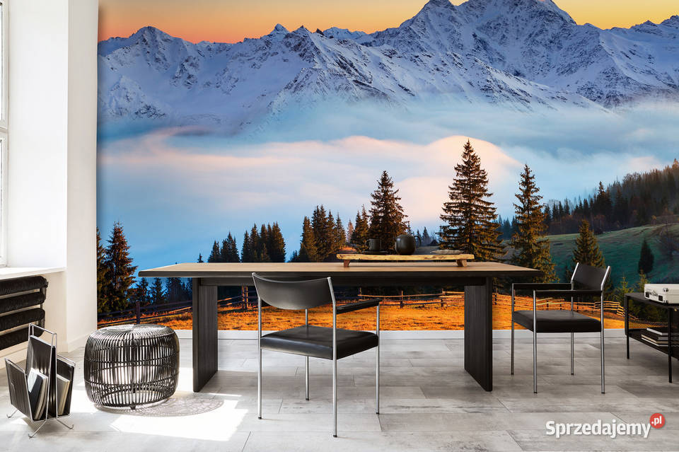 Tapeta fototapeta Góry zachód słońca Leszno sprzedam