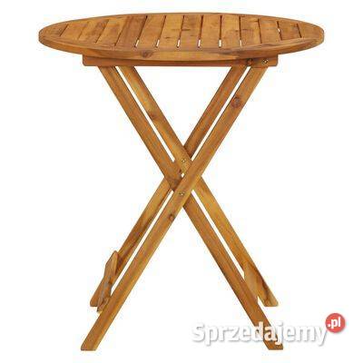 vidaXL Składany stół ogrodowy 70 lite drewno mazowieckie Warszawa