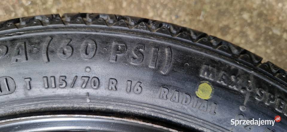 Dojazdówka astra J 16 5x115 Koła dojazdowe