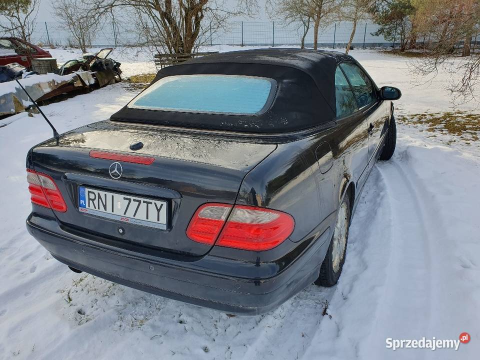 Mercedes CLK kabriolet 20 kompresor z LPG Rok produkcji 2002 Rudnik nad Sanem