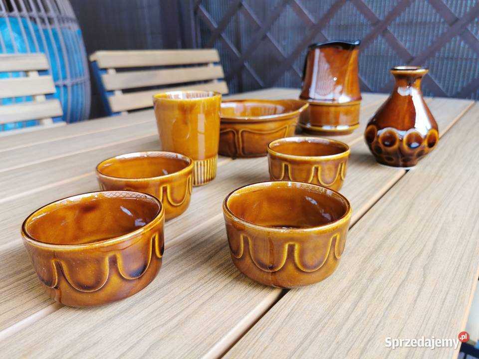 Porcelit Pruszków Prl Vintage Bulionówki dzbanek Piastów sprzedam