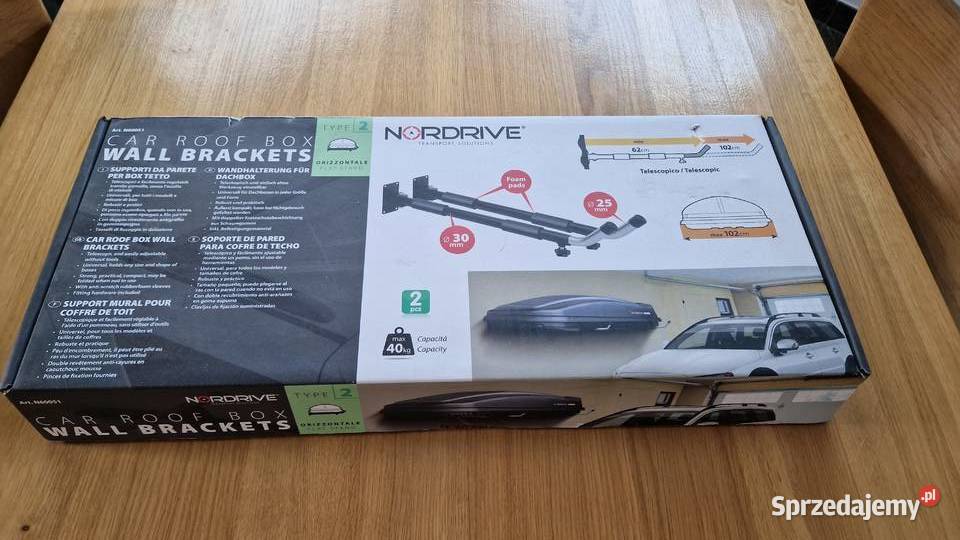 wieszak ścienny na boxa dachowego thule i inne