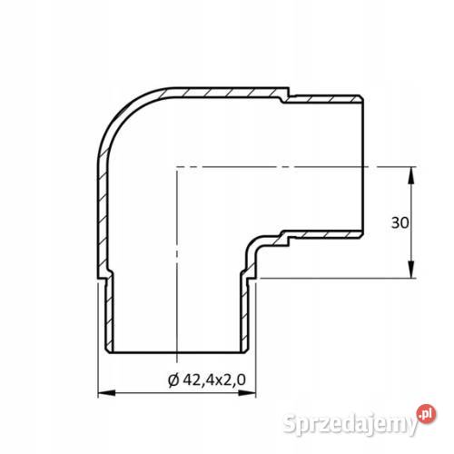 KOLANO ŁAGODNE 90 RURY 424X20MM AISI 304 sprzedam