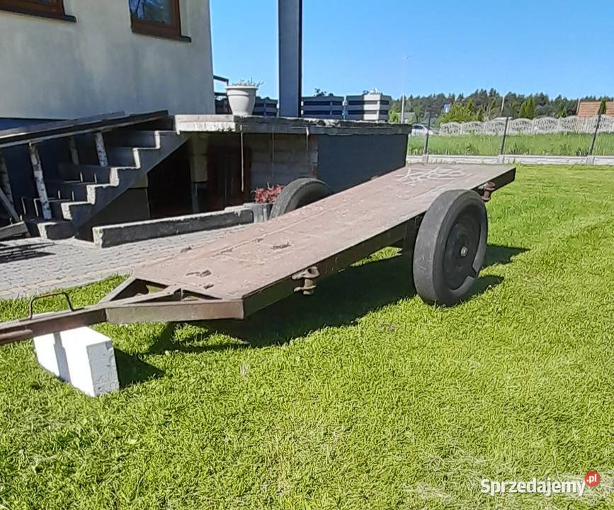 Przyczepka dwukółka bietka nieuszkodzony Bilcza