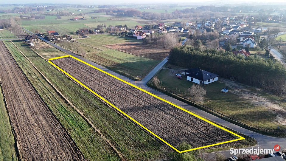 Działka budowlanorolna uzbrojona pow 4403m2 184m łódzkie Dworszowice Pakoszowe