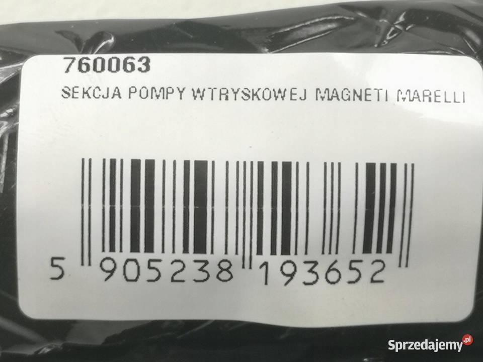 SEKCJA POMPY WTRYSKOWEJ MAGNETI MARELLI 760063