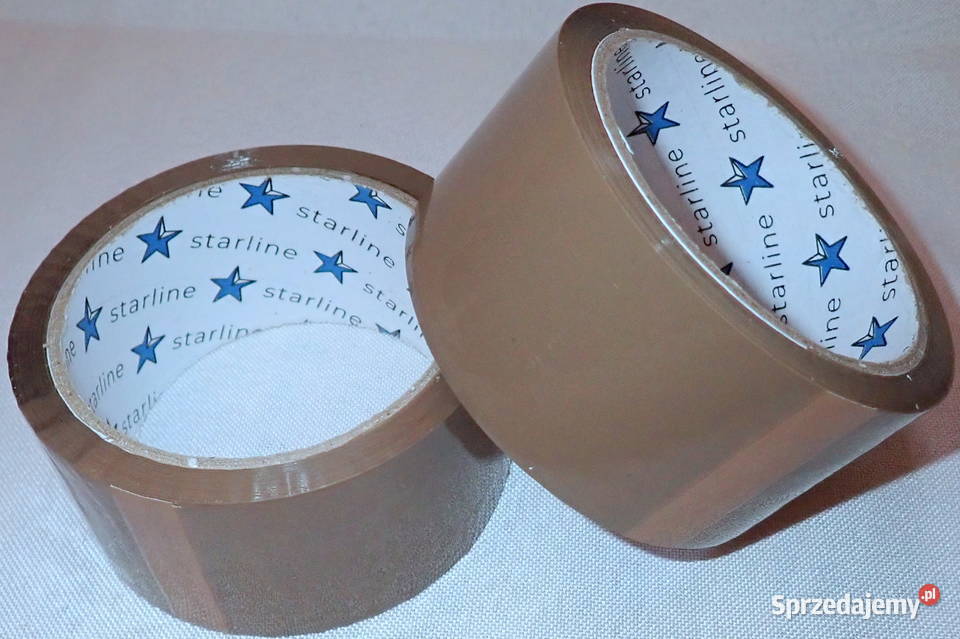 Taśma klejąca pakowa brązowa 60m Mocna acrylowy