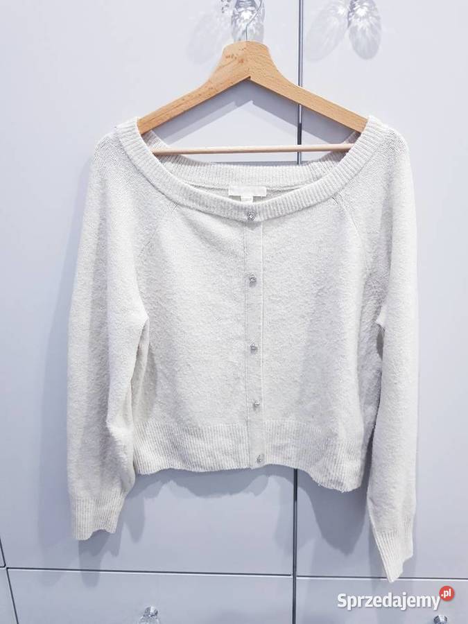 Damski dzianinowy sweterek z kryształowymi śląskie Dąbrowa Górnicza sprzedam