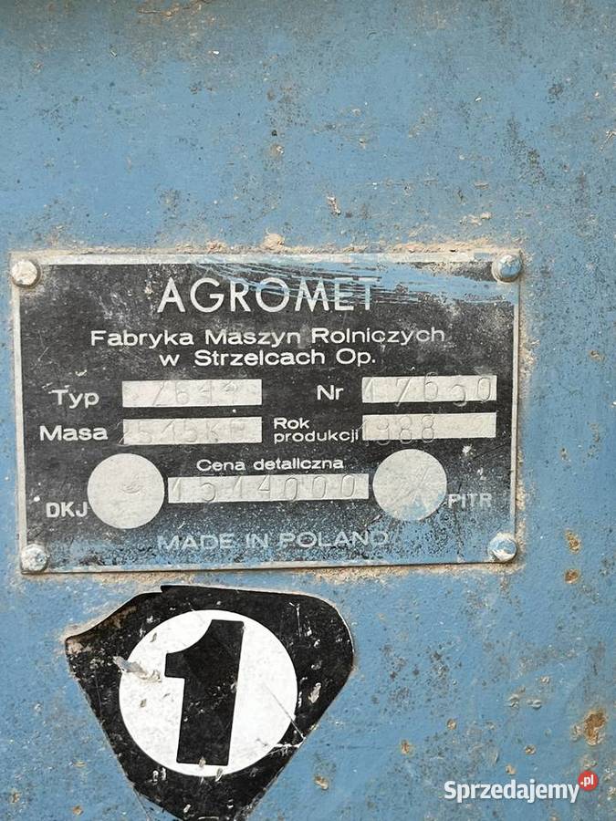 Kombajn ziemniaczany Anna 1988 nieuszkodzony łódzkie Aleksandrów