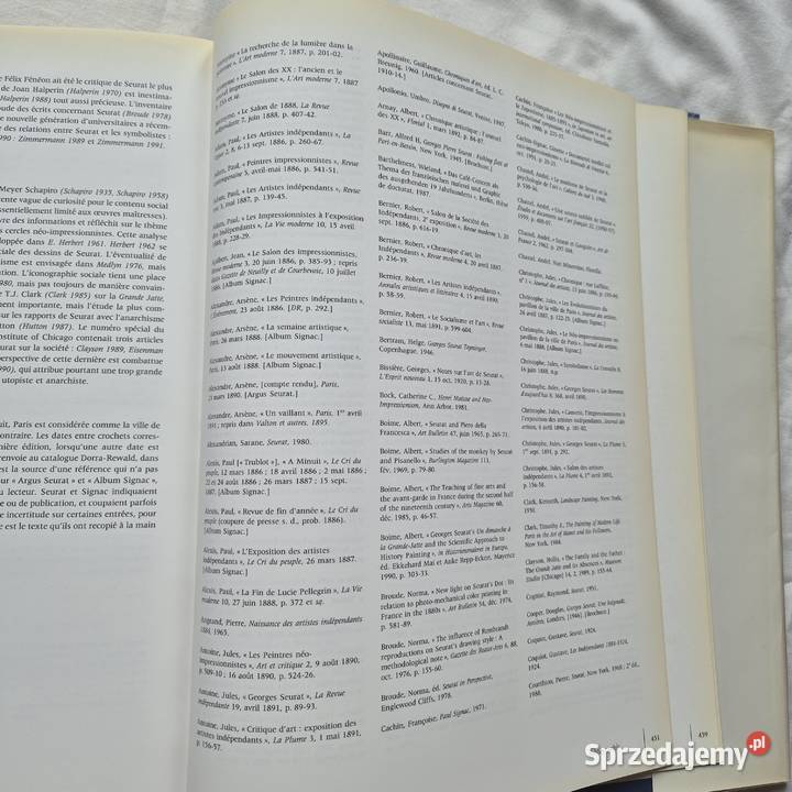 Seurat katalog wystawy w Grand Palais 1991r Brzesko