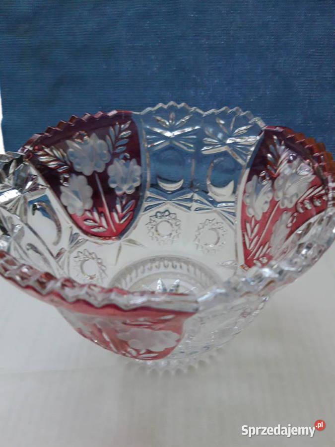 miska kryształowa Anna Hutte lata 70te Warszawa