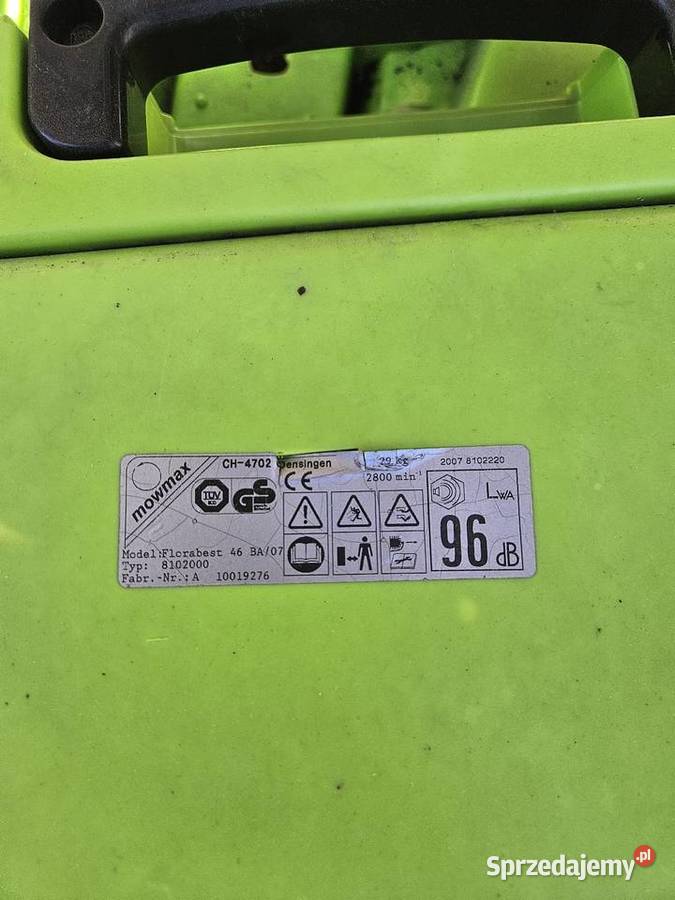 Kosiarka spalinowa z napędem Gościeradów Plebański
