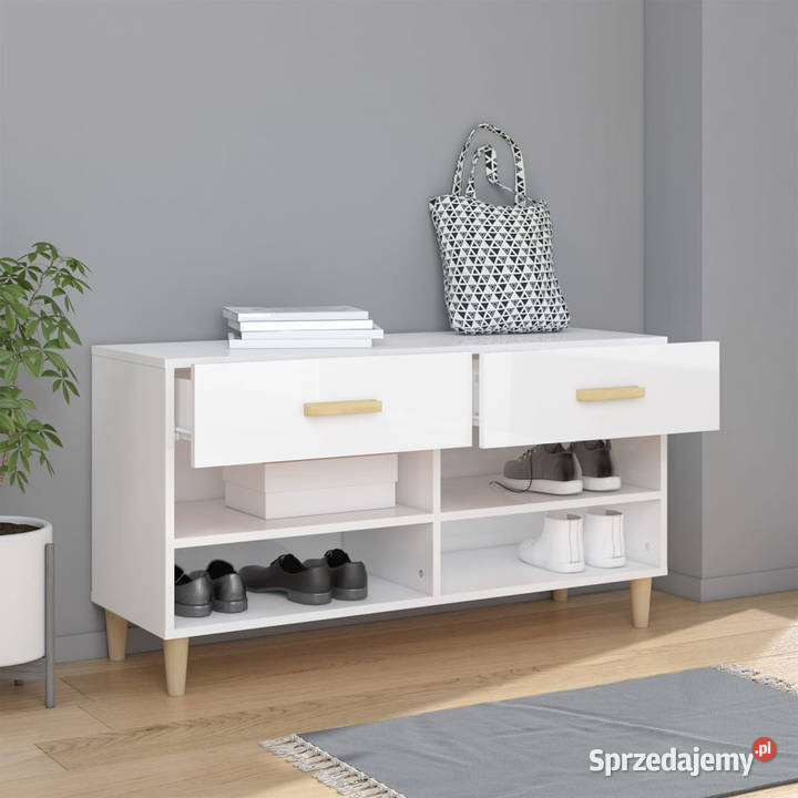 Szafka na buty wysoki połysk biała 102x35x55 Warszawa sprzedam