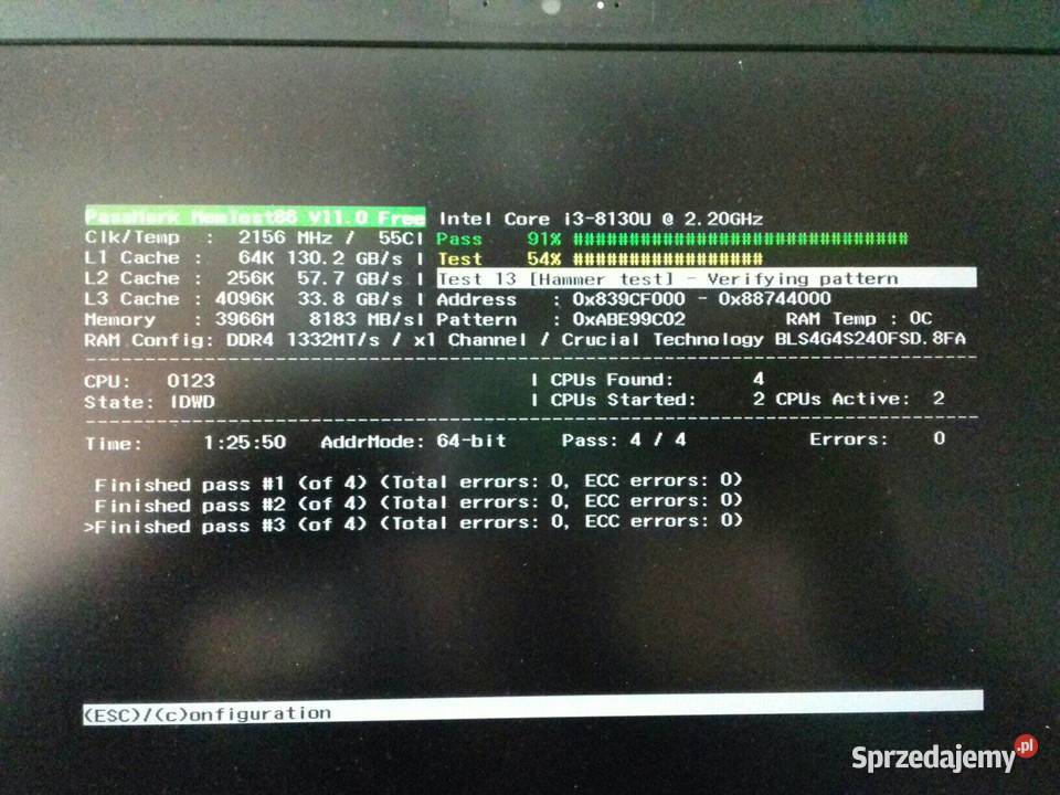 Crucial Ballistix Sport DDR4 4GB laptopowa 2400 Pamięci kujawsko-pomorskie Bydgoszcz