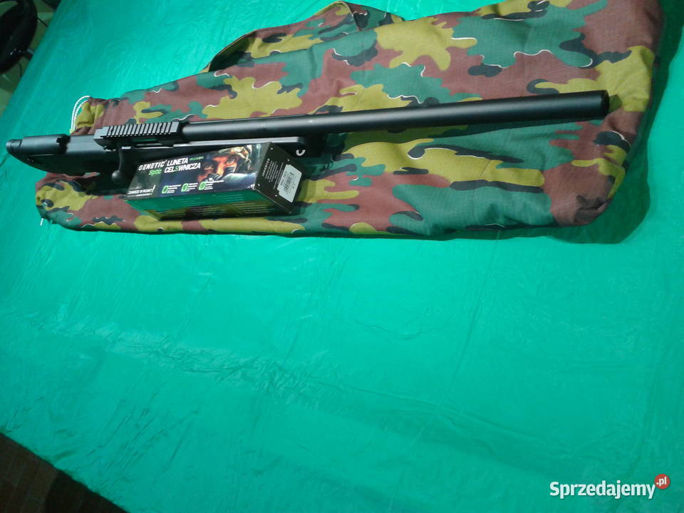 karabin snajperski ASG z lunetą pokrowiecNOWY