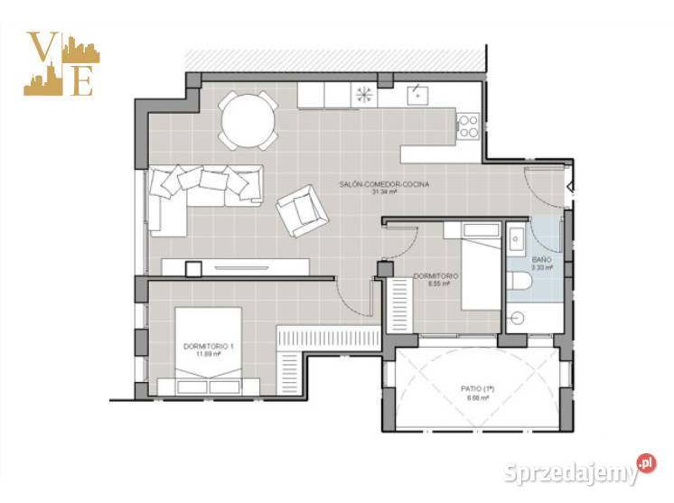 Alicante Torrevieja Apartament 61m w 2 linii