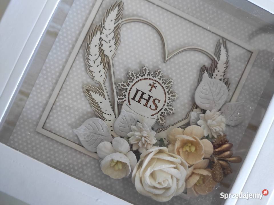Kartka ręcznie robiona na Komunię Świętą z Łódź sprzedam