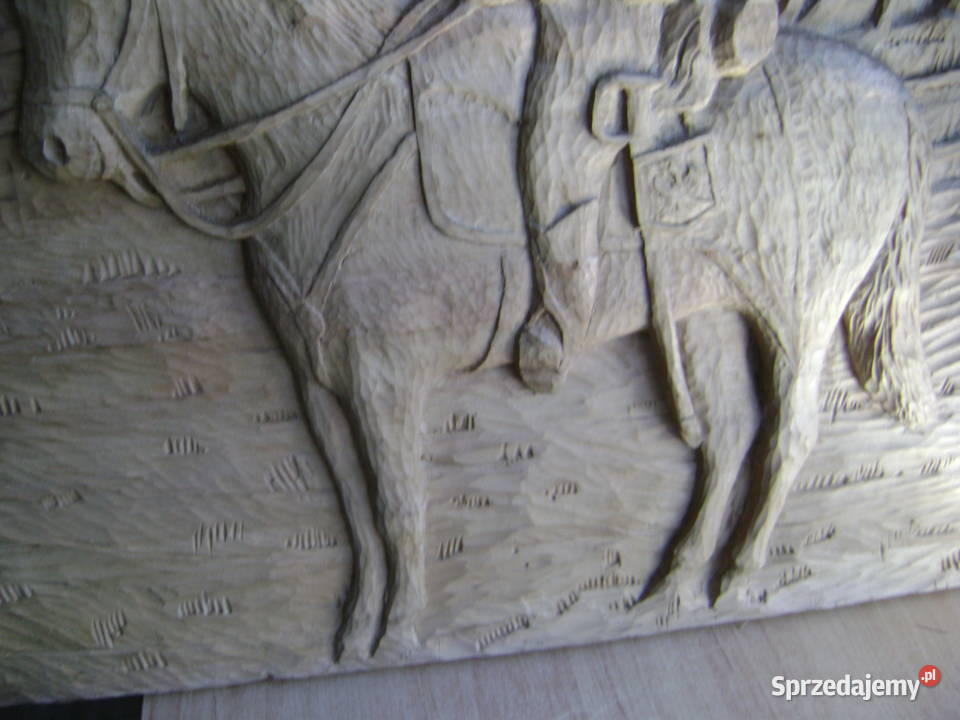 Starocie z PRL Militaria Drzeworyt Husar