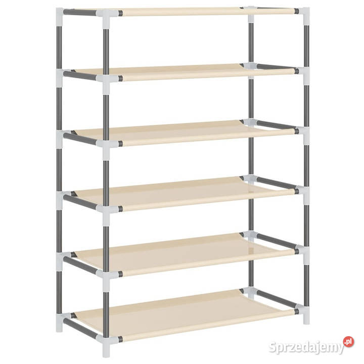 Szafka na buty kremowa 60x28x90 materiałowa Szafki