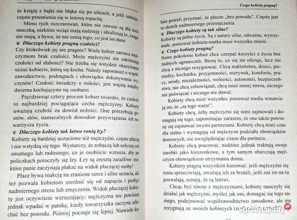 Co mężczyźni chcą wiedzieć o kobietach ML de Pozostałe Chełm