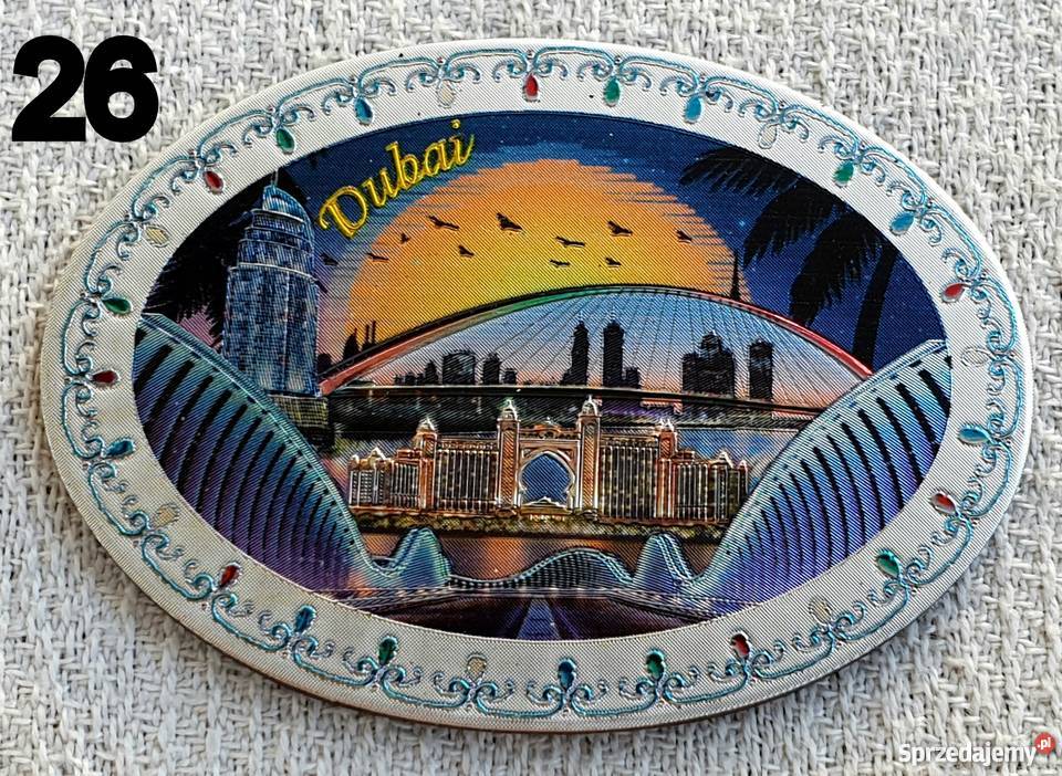 Magnes magnez na lodówkę ZEAUAEDubajEmiraty mazowieckie Kobyłka