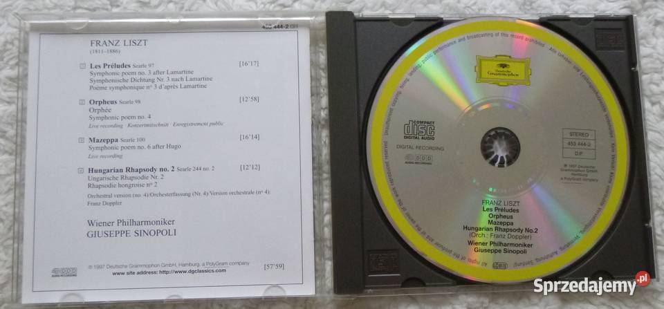 Płyta CD Franz Liszt Poematy symfoniczne Płyty i kasety Warszawa