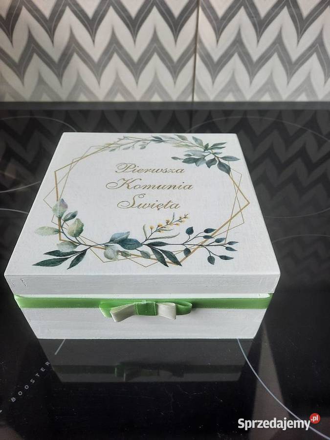 Pudełko komunijne z życzeniami handmade Kędzierzyn-Koźle