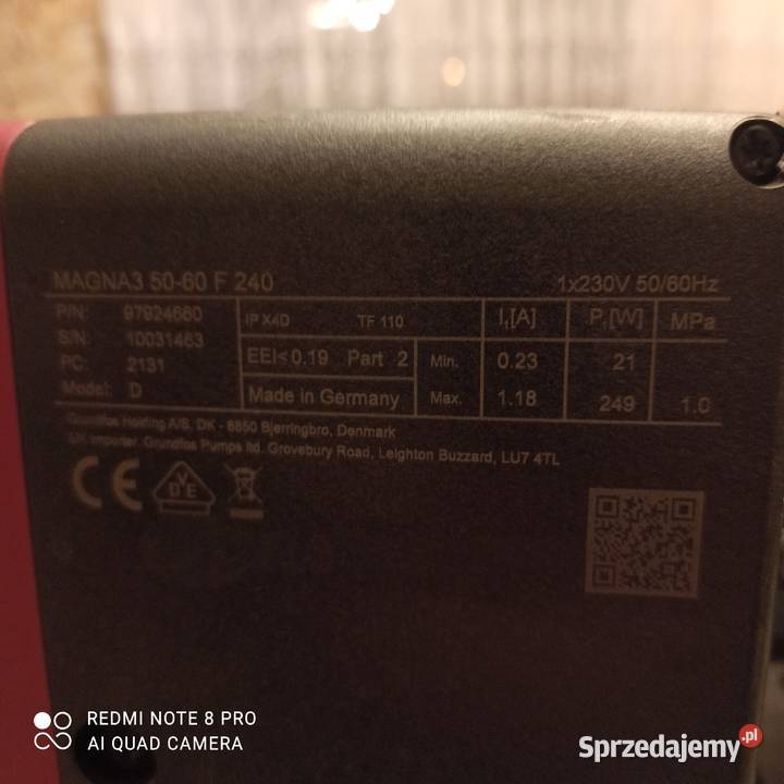Pompa obiegowa Grundfos Magna 3 5060 F 240 Nowy Tomyśl