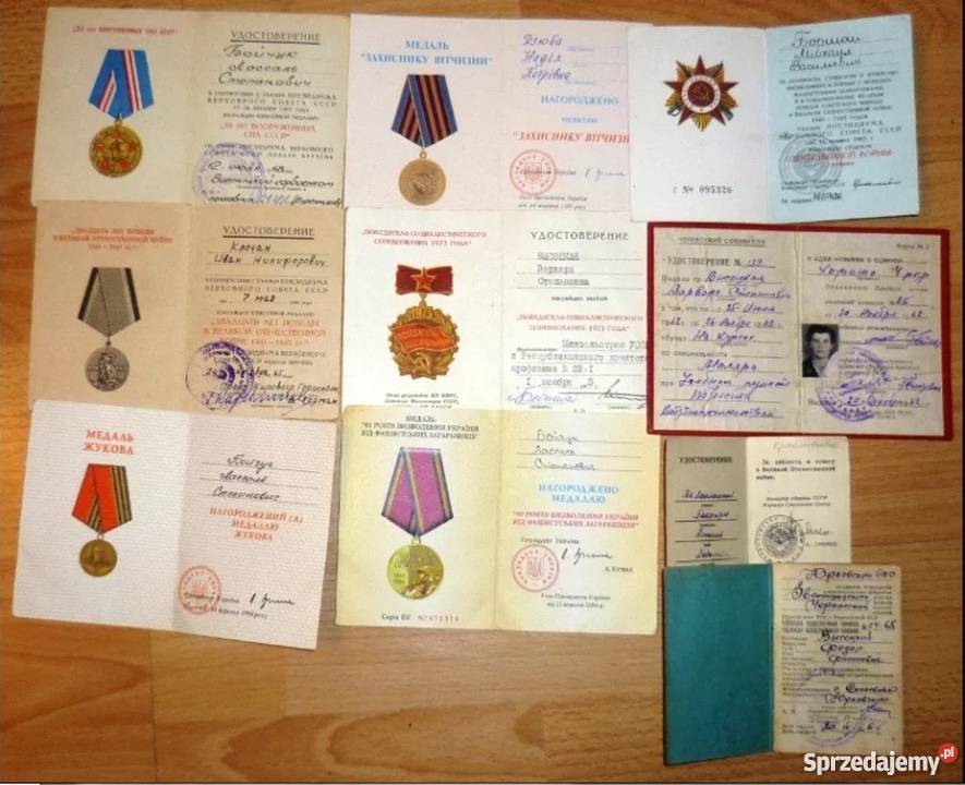 Medal Zestaw Odznaczenie Legitymacja Zsrr Cccp śląskie Sosnowiec