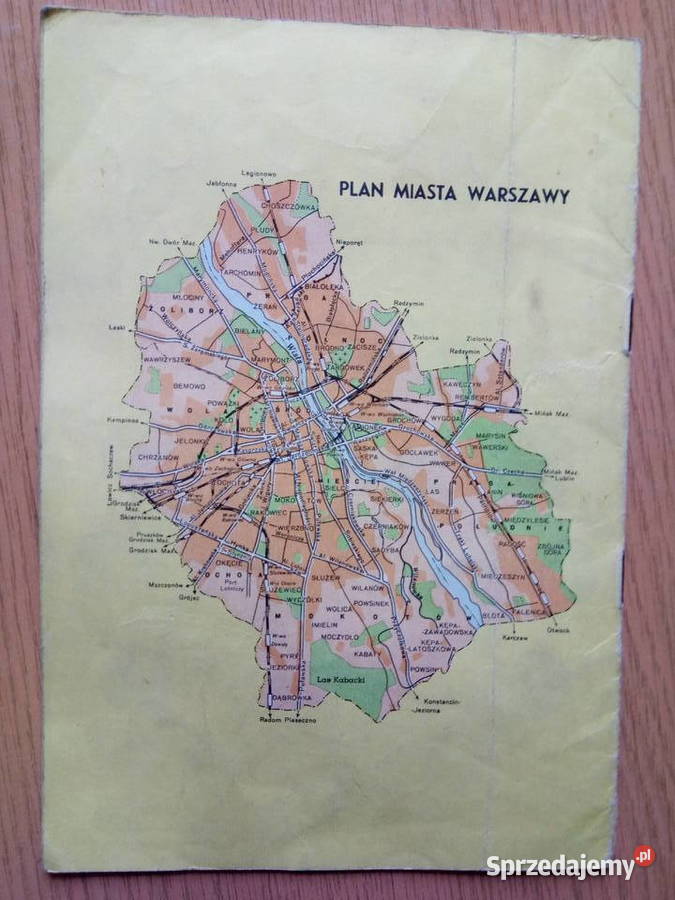 Zbiór map załącznik do Teno z 1974r Dom książki Mapy i przewodniki Dąbrowa Górnicza