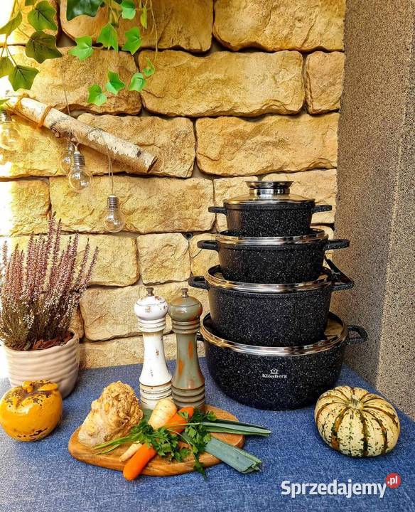 Garnki marmur 4 Łódź sprzedam