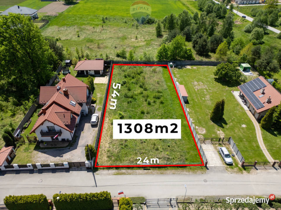 Działka budowlana 1302 m media szkoły natura 24m Wola Kopcowa