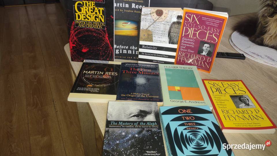 10 książek Hawking Einstein Rees Feynman sprzedam
