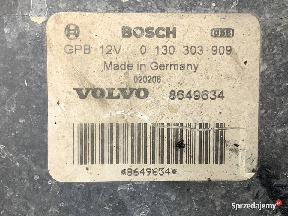WENTYLATOR CHŁODNICY VOLVO S60 I 24 163 8649634