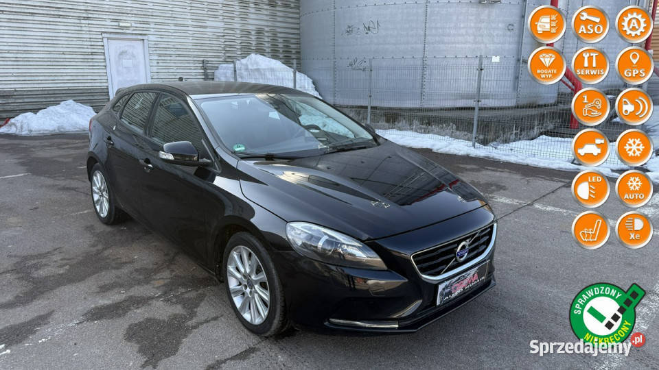 Volvo V40 20d3 150 automat ledy bi xenon Navi nieuszkodzony Gdańsk