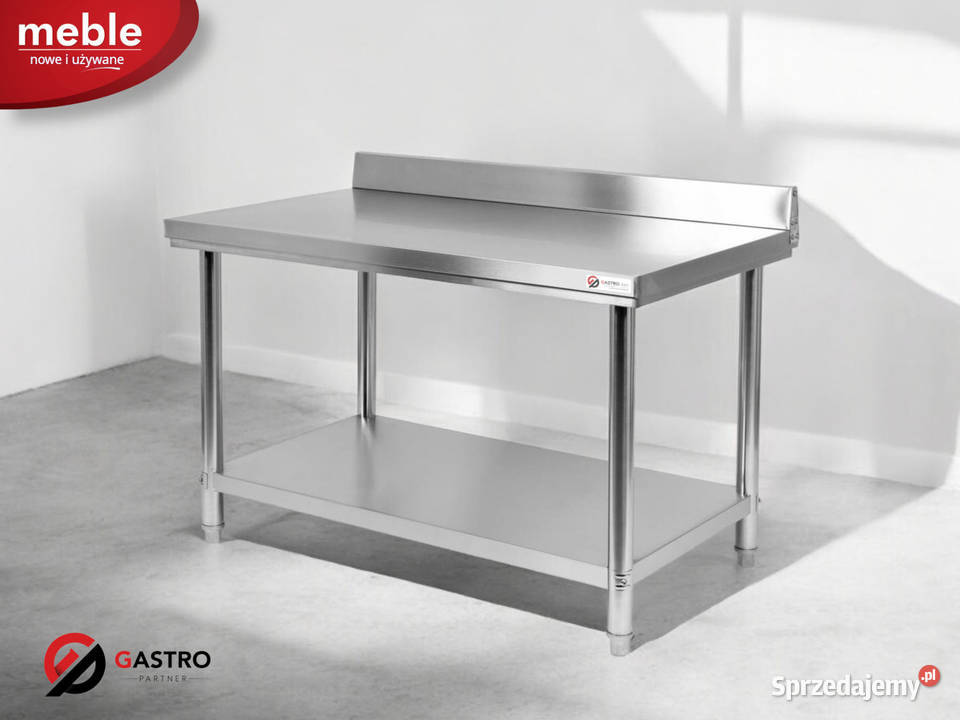 Stół gastronomiczny składany z półką wymiar wielkopolskie