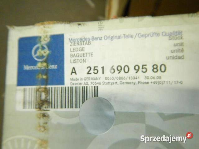 LISTWA DRZWI LEWY TYŁ MERCEDES W251 ORYGINAŁ OEM