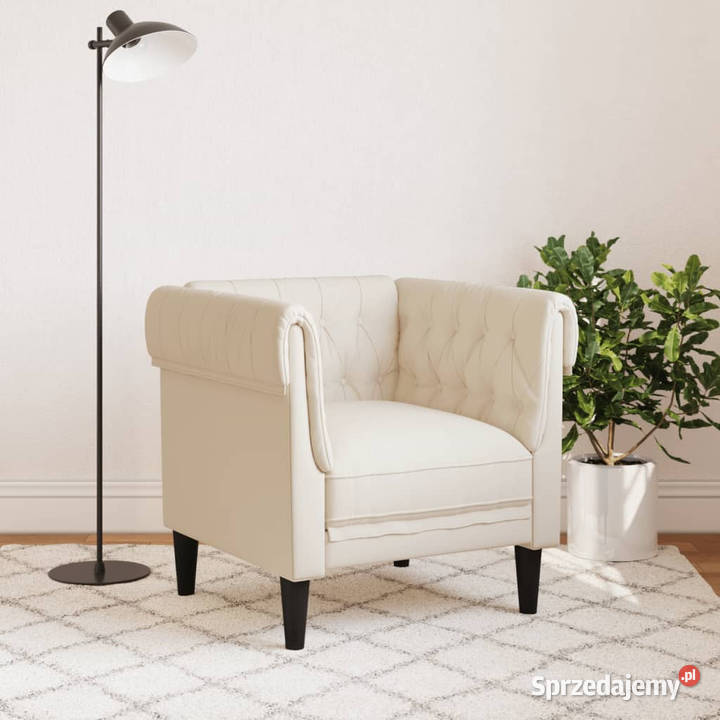 Fotel Chesterfield obity lnem WM372545 mazowieckie Warszawa
