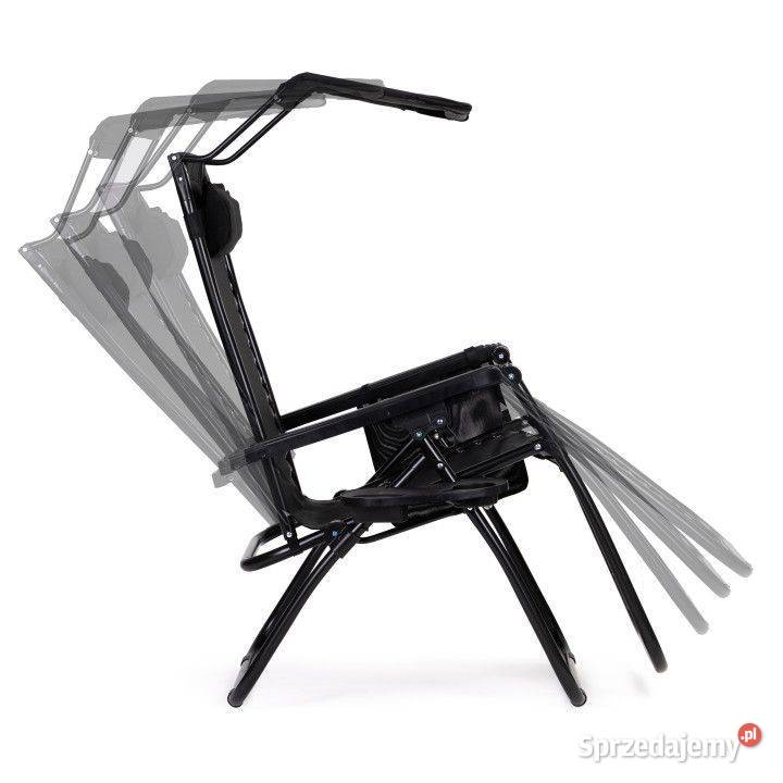 Leżak ogrodowy z daszkiem składany regulowany Bielsk Podlaski