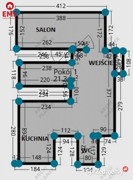 Ogłoszenie mieszkanie 36m2 2 pokojowe Suwałki