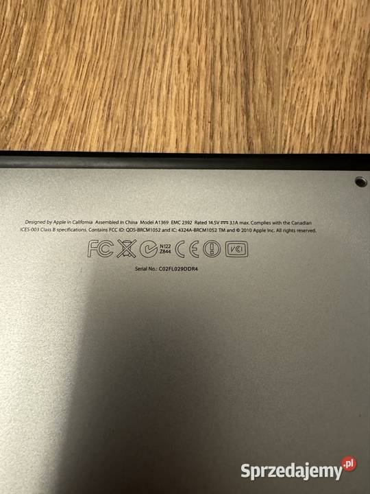 MacBook Air 2010 A1369 Żory
