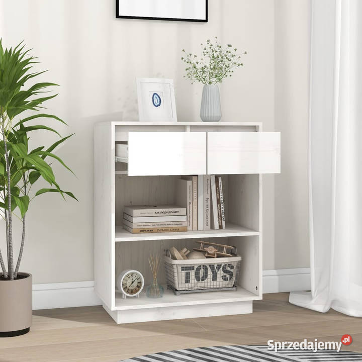 Szafka biała 60x34x75 lite drewno sosnowe mazowieckie