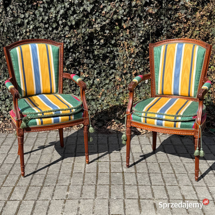 ARTexpert Para Francuskich foteli Ludwik XVI Dobrzany