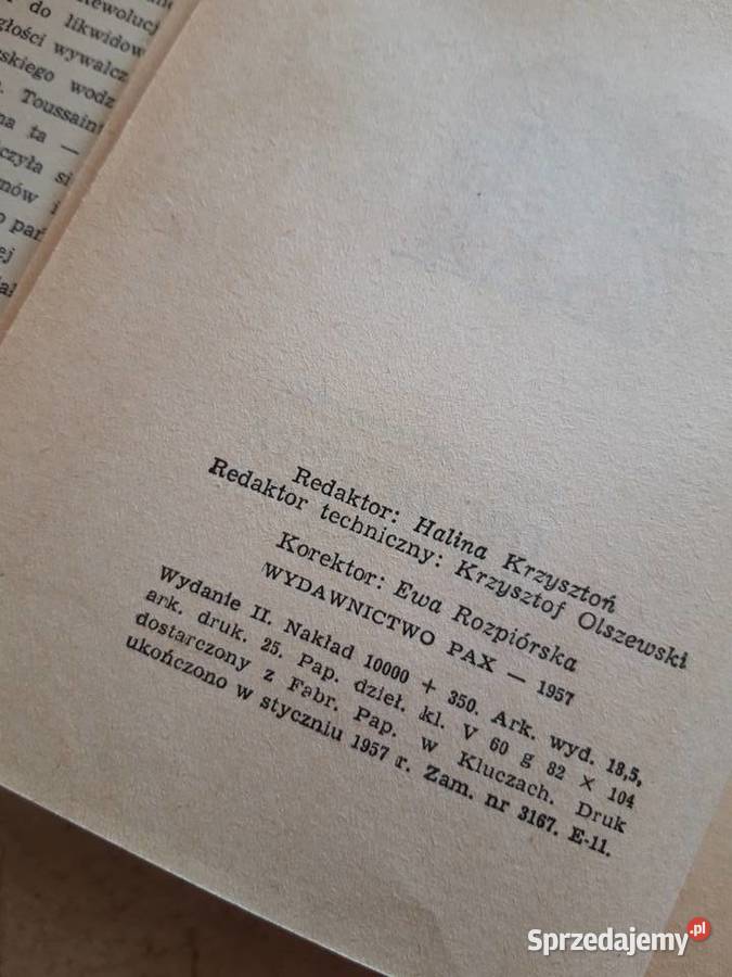 Dwudziesta Brygada Jan Dobraczyński PAX 1957 Bielsko-Biała sprzedam