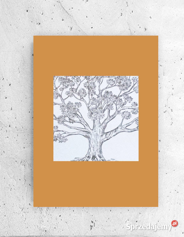 botaniczny obrazek 21x30 mały plakat w stylu Szczecin